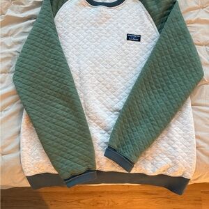 L.L. Bean Quilted Sweatshirt with Green Trim
